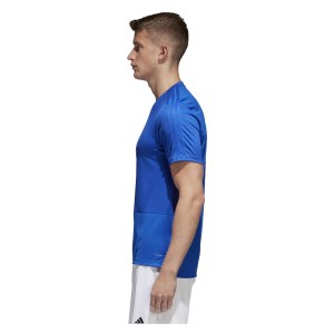 Adidas Condivo 18 Short Sleeve Shirt Bold Blue-White