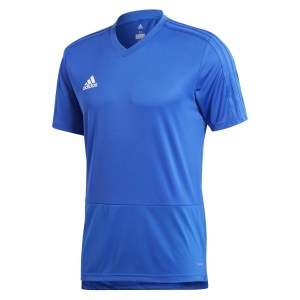 Adidas Condivo 18 Short Sleeve Shirt Bold Blue-White