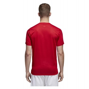Adidas Condivo 18 Short Sleeve Shirt Power Red-White