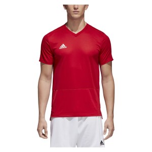 Adidas Condivo 18 Short Sleeve Shirt Power Red-White