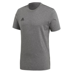 Adidas Core 18 Tee Dark Grey Heather-Black