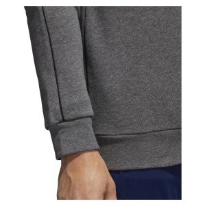 Adidas Core 18 Sweatshirt Dark Grey Heather-Black
