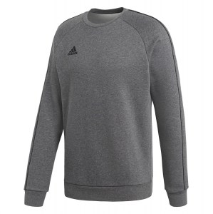 Adidas Core 18 Sweatshirt Dark Grey Heather-Black