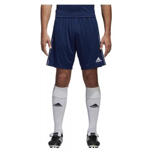 Adidas Core 18 Training Shorts - Pocketed Dark Blue-White