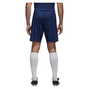 Adidas Core 18 Training Shorts - Pocketed Dark Blue-White