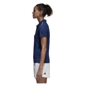 Adidas Womens Core 18 Climalite Polo (w) Dark Blue-White