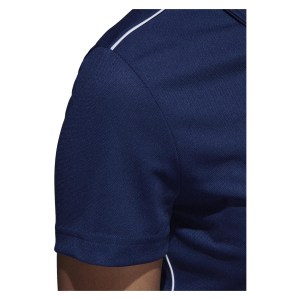 Adidas Womens Core 18 Climalite Polo (w) Dark Blue-White