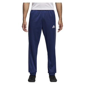 Adidas Core 18 Polyester Pants Dark Blue-White