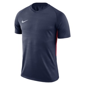 Nike Tiempo Premier Short Sleeve Shirt Midnight Navy-Midnight Navy-Red-White