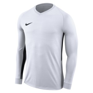 Nike Tiempo Premier Long Football Shirt White-White-Black-Black