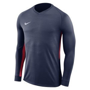 Nike Tiempo Premier Long Football Shirt Midnight Navy-Midnight Navy-Red-White