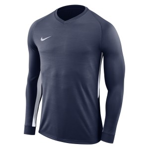 Nike Tiempo Premier Long Football Shirt Midnight Navy-Midnight Navy-White-White