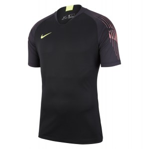 Nike Gardien Short Sleeve Goalkeeper Shirt Black-Black-Volt
