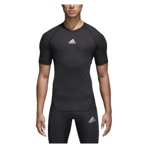 Adidas Alphaskin Short Sleeve Black