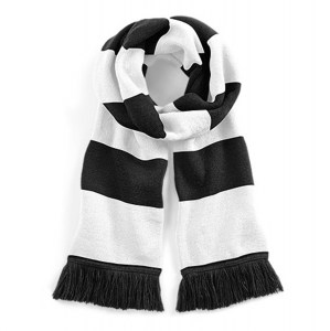 Beechfield Stadium Scarf Black-White