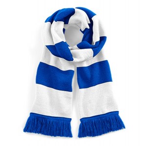 Beechfield Stadium Scarf Bright Royal-White