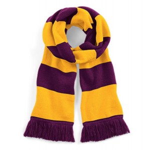 Beechfield Stadium Scarf Burgundy-Gold
