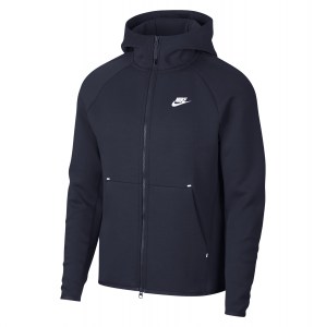 Nike Sportswear Tech Fleece Full-Zip Hoodie Obsidian-White