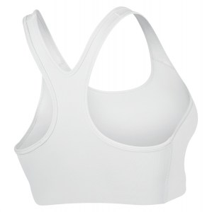 Nike Womens Women's Swoosh Sports Bra White-Black