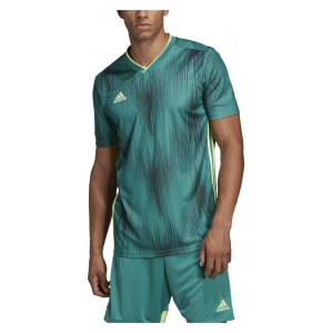 Adidas Tiro 19 Short Sleeve Shirt Active Green-Hi-Res Yellow