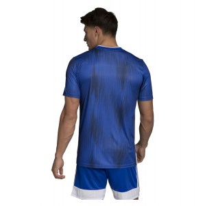 Adidas Tiro 19 Short Sleeve Shirt Bold Blue-White