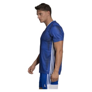 Adidas Tiro 19 Short Sleeve Shirt Bold Blue-White