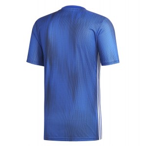 Adidas Tiro 19 Short Sleeve Shirt Bold Blue-White