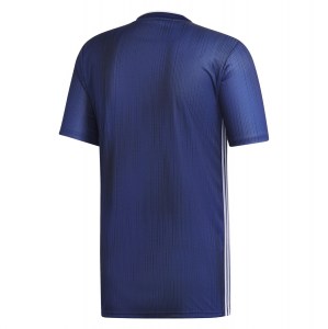 Adidas Tiro 19 Short Sleeve Shirt Dark Blue-White