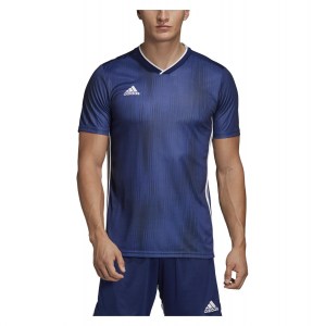 Adidas Tiro 19 Short Sleeve Shirt Dark Blue-White