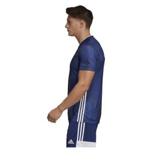 Adidas Tiro 19 Short Sleeve Shirt Dark Blue-White