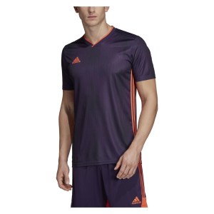 Adidas Tiro 19 Short Sleeve Shirt Legend Purple-True Orange