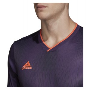 Adidas Tiro 19 Short Sleeve Shirt Legend Purple-True Orange