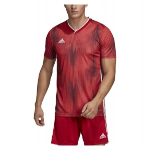 Adidas Tiro 19 Short Sleeve Shirt Power Red-White