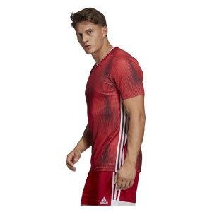 Adidas Tiro 19 Short Sleeve Shirt Power Red-White