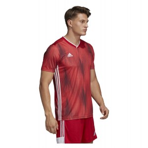 Adidas Tiro 19 Short Sleeve Shirt Power Red-White