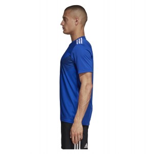 Adidas Campeon 19 Short Sleeve Shirt Bold Blue-White