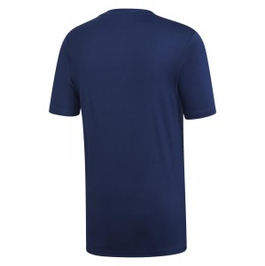 Adidas Campeon 19 Short Sleeve Shirt Dark Blue-White