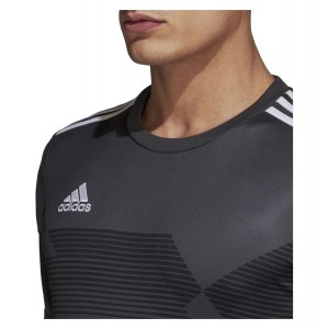 Adidas Campeon 19 Short Sleeve Shirt Dgh Solid Grey-White