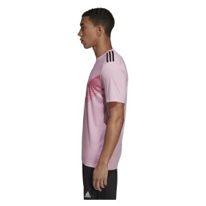 Adidas Campeon 19 Short Sleeve Shirt True Pink-Black