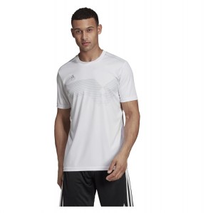 Adidas Campeon 19 Short Sleeve Shirt White-Clear Grey