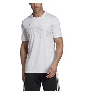 Adidas Campeon 19 Short Sleeve Shirt White-Clear Grey