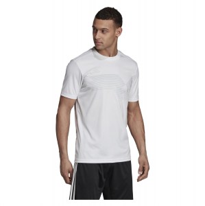 Adidas Campeon 19 Short Sleeve Shirt White-Clear Grey