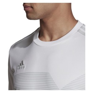 Adidas Campeon 19 Short Sleeve Shirt White-Clear Grey