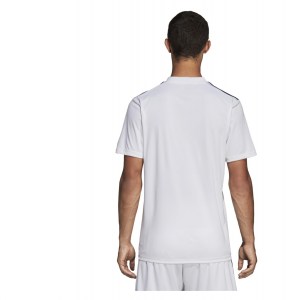 Adidas Striped 19 Short Sleeve Shirt White-Black