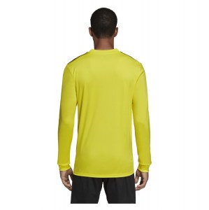 Adidas Striped 19 Long Sleeve Football Shirt Bright Yellow-Black