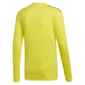 Adidas Striped 19 Long Sleeve Football Shirt Bright Yellow-Black