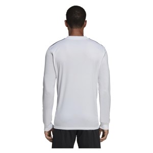 Adidas Striped 19 Long Sleeve Football Shirt White-Black