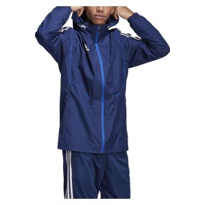 Adidas Tiro19 All Weather Jacket Dark Blue-White