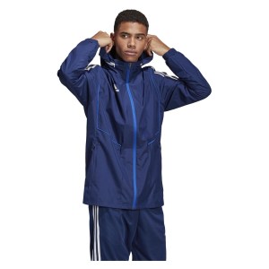 Adidas Tiro19 All Weather Jacket Dark Blue-White