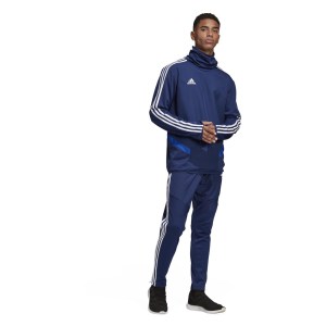 Adidas Tiro19 Warm Top Dark Blue-White